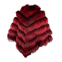 Blouson Bomber OEM Femme en Fourrure de Renard Rose Rouge, Fermeture Éclair, Chauffant, Respirant, Écologique, Modèle Adulte, Meilleures Ventes Hiver