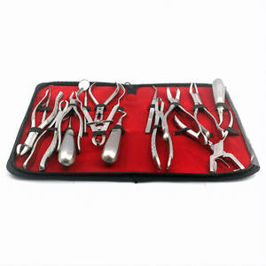 Juego de 15 instrumentos dentales: Elevadores, fórceps, espejos, sondas, exploradores, pinzas endodónticas, punzones de acero inoxidable - Product Image 6