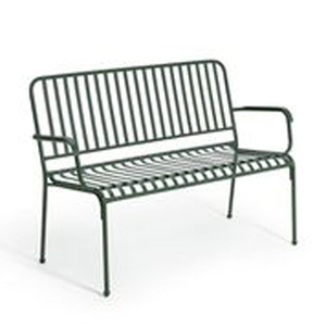 Banc européen de qualité supérieure siège en bois naturel sur métal noir église banc support siège extérieur intérieur Designer décoration artisanat - Product Image 2