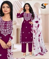 Salwar Kameez élégant brodé pakistanais Boutique élégant vêtements de cérémonie cousu longue trois pièces fête de mariage dames costume