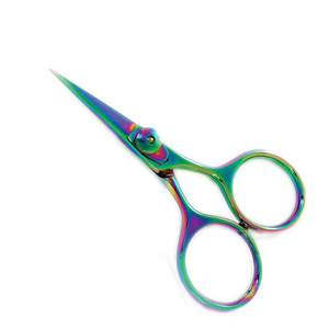 Razor <b>Scissor</b> Titanium Color Coated Metal Steel Durable Lightweight Fly Fishing <b>Scissors</b> Adjustable Screw <b>Manicure</b> Instruments - Product Image 4