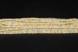 Wholesale Natural Ethiopian <b>Opal</b> Gemstone Beads Plain Yellow 4-5mm Multi Fire Roundel Shape MaximumBeads Mehrajudin Gems Third - Product Image 4