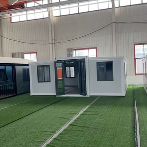 Casa contenedor plegable 2025, casas prefabricadas, casetas solares prefabricadas de acero ligero con baño prefabricado con envío gratis a EE. UU. - Product Image 1