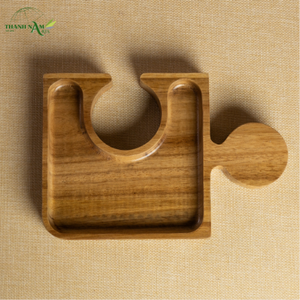 Plateau de service modulaire en bois d'acacia durable, durable, recyclable - Product Image 2