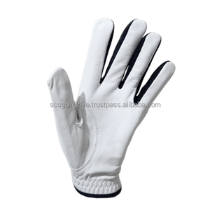 Gants de golf en maille respirante de haute qualité pour hommes, logo personnalisé, mode sportive pour le cyclisme, peau de mouton véritable Cabretta pour l'extérieur - Product Image 4