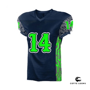 Elegante camiseta de fútbol americano OEM premium y uniforme, ropa de equipo de tela de malla de secado rápido transpirable - Product Image 2