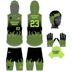 Maillots de football américain 7v7 personnalisés, uniformes entièrement sublimés, uniformes d'équipe pour hommes et femmes, respirants, légers, évacuant l'humidité - Product Image 1