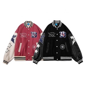 New Winter Unisex Button Down College Varsity <b>Jacket</b> Hot Sale Products - Product Image 3