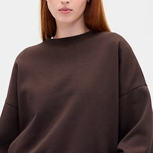 Sweat-shirt pour femmes en polaire chaud avec manches longues, design respirant et confortable pour les acheteurs en gros avec logo personnalisé - Product Image 2