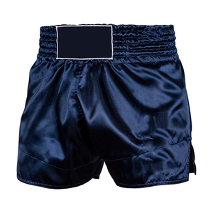 Shorts de boxe professionnels pour hommes en tissu satiné, logo brodé ou imprimé personnalisé, production OEM, vente en gros de vêtements de combat - Product Image 3