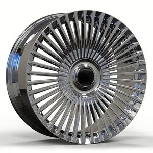 2023 Offre Spéciale 18 20 22 <span class=keywords><strong>24</strong></span> pouces roues forgées chromées personnalisées 5X120 pour Mercedes Benz W205 S63 W222 Maybach Rolls Royce - Product Image 3