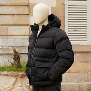Suministro directo de fábrica, chaquetas acolchadas de talla grande para hombre, prendas de vestir de invierno, chaqueta acolchada transpirable con capucha MOQ baja informal para hombre - Product Image 3