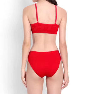 Women Push Up <b>Bra</b> Set Soft Breathable Cotton Lingerie Set Fashion Women <b>Bra</b> and Panty Set Customized - Product Image 2