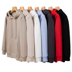 Pull à capuche en coton et polyester 300g pour hommes, sweat-shirts à capuche vierges avec impression de logo personnalisé - Product Image 1