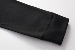 Premium Basics algodón mezclado para hombre recortado espuma Logo Sudadera con capucha con agarre lateral algodón sin cordón dobladillo esponjoso impreso cómodo - Product Image 4