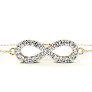 Fabulous 18K <b>Gold</b> Lab Grown Diamond Bracelet & <b>Bangle</b> - Product Image 3
