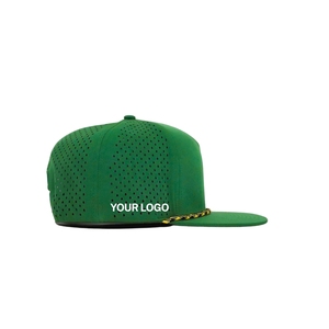 Gorra de Golf de Alto Rendimiento Directo de Fábrica, 5 Paneles, Logotipo Personalizado, Perforada con Láser, Dos Tonos, Cierre a Presión, Cinta Interior Personalizada - Product Image 3