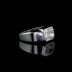 แหวนเพชรเลี้ยงในห้องปฏิบัติการ 5 กะรัต ทรงกลมเจียระไนแบบเบลซ์ ชุบทอง 14K รับรองโดย IGI สี E ดีไซน์เรียบง่าย สำหรับงานแต่งงานหรือวันครบรอบ - Product Image 3