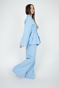 Traditional Vintage Womens <b>Tie</b> <b>Dye</b> Yoga Jumpsuit with High Waist Long Sleeve Puff Quick Dry Summer Sleepwear - Product Image 3