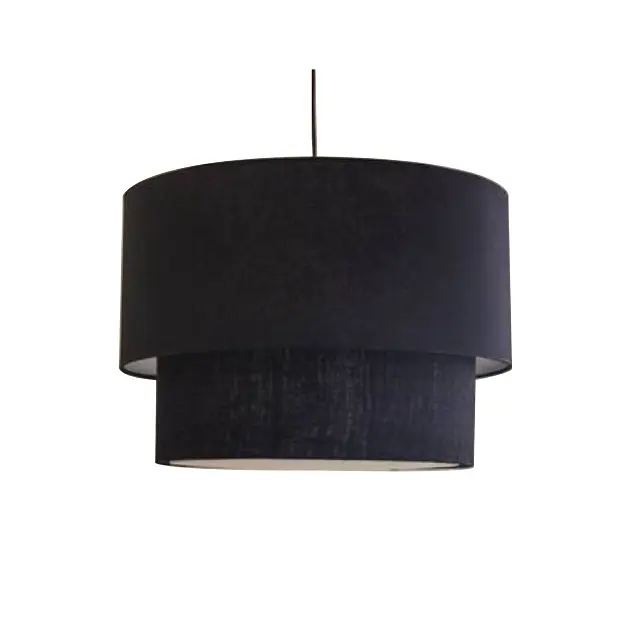 Black Led Pendant Light Nordic Design Fabric Modern Luminous Lamp Lighting Living Packing Room Pcs Hotel Color Support