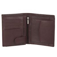 Meilleur prix – Portefeuille unisexe de luxe en cuir véritable, court, ultra résistant, avec coutures renforcées, blocage RFID, fermeture éclair étanche, fin et vintage