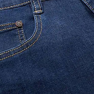 กางเกงยีนส์ขาสั้นแบบลำลองของผู้ชายผ้าฝ้าย100% สีทึบทำจากปากีสถาน - Product Image 3