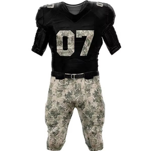Uniforme de fútbol americano de alto rendimiento, camiseta de malla, pantalones con protección acolchada, ropa deportiva transpirable - Product Image 1