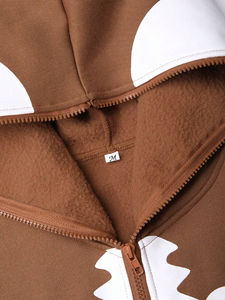 Sweat à capuche pour homme imprimé avec fermeture éclair avec impression personnalisée Sweat à capuche polaire confortable pour homme Sweat à capuche 100% coton - Product Image 5