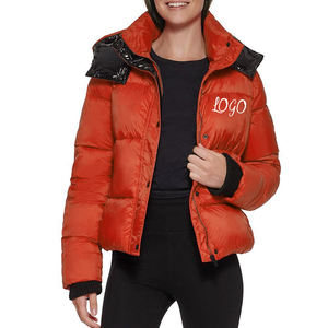 Down Hooded Jacket Winter Woman's <b>Coats</b> Ladies Jackets Bubble Solid <b>Padded</b> <b>Coats</b> <b>Womens</b> Fashion Puffer Customized Bodywarmer - Product Image 1