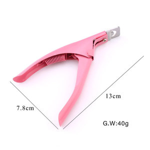 Cortador de puntas de uñas postizas francesas de acero inoxidable 100% de alta calidad para el cuidado de las uñas de Gel acrílico para el uso de los dedos - Product Image 3