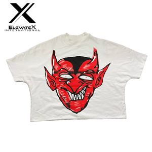 เสื้อยืดโอเวอร์ไซส์สีดำลายการ์ตูนหน้าลิงสำหรับผู้ชาย ELEVATEX INTERNATIONAL สไตล์สตรีท แขนสั้น คอกลม - Product Image 4