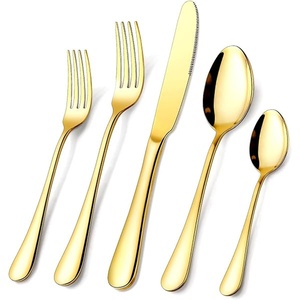 Juego de cubiertos de acero inoxidable de diseño martillado duradero con pulido de espejo para comidas diarias y ocasiones especiales - Product Image 2