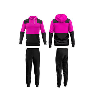 2025 vente en gros personnalisé hommes de haute qualité survêtements plaine entraînement col rond avec capuche Streetwear hiver survêtement pour unisexe - Product Image 3