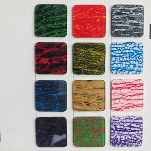 Tela Acrílica con Estampado de Leopardo en Varios Colores, 500x600mm (20x24 pulgadas), 2.5mm de Grosor, Servicio de Corte Láser Disponible, en Stock - Product Image 2