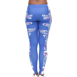 Vêtements de fitness populaires Leggings pour femmes de taille adulte pour adultes Collants premium sublimés Leggings athlétiques pour femmes de couleur unie - Product Image 3