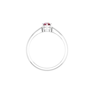 925 Sterling <b>Silver</b> Women's Elegant Engagement <b>Ring</b> with Natural Ruby Marquise Cut <b>Solitaire</b> and Prong Setting - Product Image 1