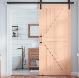 Porte coulissante en bois massif pour espaces compacts - Product Image 4