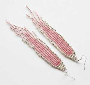 Pendientes bohemios con cuentas, joyería larga de moda para mujer, accesorio elegante para el lóbulo de la oreja, regalo hecho a mano para mujer - Product Image 3