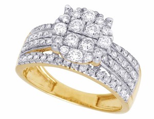 Anillo de compromiso de diamante de moissanita helado de plata S925 chapado en oro S925 de alta calidad para mujer - Product Image 4