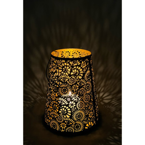 Lampe à thé en métal antique de haute qualité faite à la main support votif en fer personnalisable taille forme Logo personnalisé impression 2 couleurs maison - Product Image 4