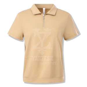 2023 nouvelles femmes coton/fibre de bambou à manches courtes pour Polo femmes été o-cou T-Shirt pull solide motif tricoté - Product Image 6