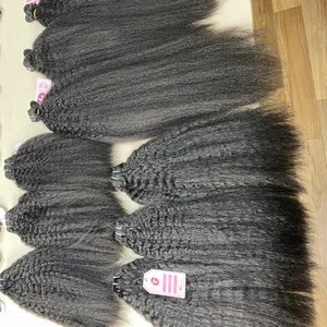 Hair Human Hair Unprocessed Wholesale Cuticle Aligned Brazilian Hair Kinky Straight 24 Inches