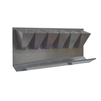 Nouvel équipement d'abattage : Cônes d'abattage en acier inoxydable AISI 304 B2, fabriqués en Italie, haute qualité, pour cailles et pigeons, fixation murale CSQ6.M