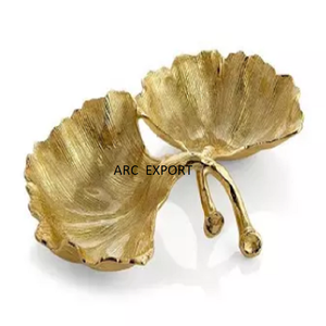 Plateau créatif en métal pour décoration de fruits secs Bols à soupe de décoration de table couleur or de luxe pour hôtel Plateau de service pour aliments et desserts - Product Image 6