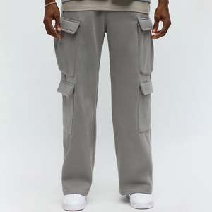 Pantalon de survêtement épais 100% coton doux et confortable avec poches latérales pantalon de survêtement respirant pour hiver décontracté unisexe vente en gros - Product Image 1