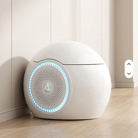Nouvelle Conception Luxe WC Intelligent en Forme d'Œuf pour Hôtel, Fixation Murale, Double Chasse d'Eau, Siphon en S, Bidet Électrique Intelligent, Capteur de Chasse Automatique