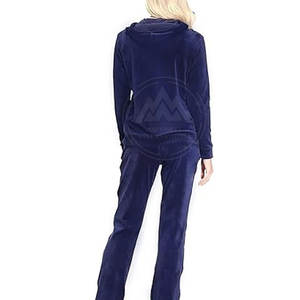 <b>Women's</b> and Men's <b>Velour</b> <b>Tracksuits</b> Wholesale New Stylish Cotton Jogger Slim Fit Winter Solid Pattern <b>Velour</b> <b>Tracksuit</b> - Product Image 3