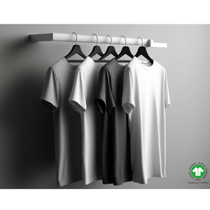 Camiseta formal de algodón 100% orgánico de gran tamaño personalizada para hombre de talla grande B2B con estampado personalizado al por mayor - Product Image 2