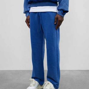 Personalizado liso de gran tamaño Terry Sudadera con capucha pantalones de chándal conjuntos Vintage ácido lavado Joggers chándal en blanco desgastado Rips hombres - Product Image 3