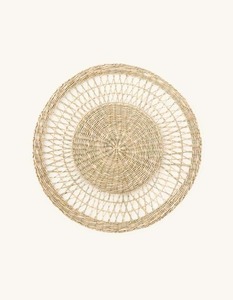 Fournisseur en gros Assiette de présentation en rotin Vaisselle écologique Article décoratif de mariage Assiette de présentation en rotin - Product Image 5